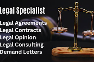 write legal agreements and demand letters for you