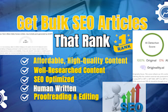 write bulk SEO articles and blog posts, wordpress blog