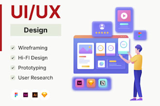 do a visually appealing and attractive UI UX designs