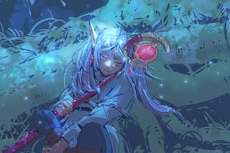 illustrate anime characters for your webcomic, manga or game