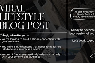 write viral lifestyle blog posts
