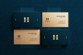 do luxury business card design, thank you card