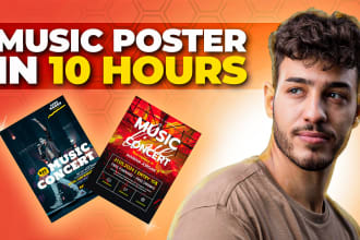 design amazing music and concert poster for your event