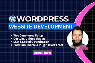 design, build, redesign, rebuild, clone or custom wordpress website landing page