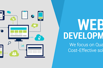 develop a custom website frontend and backend development