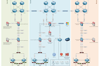 create any network diagrams for your professional services