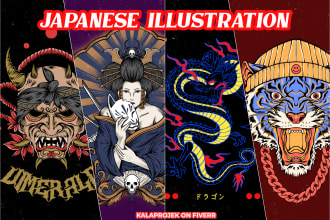 do japanese or anime illustration for your brand