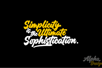 design elegant minimal tshirt typography text or font logo