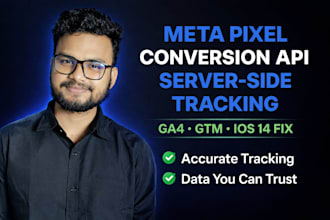 fix and set up meta conversion API and server side tracking using GTM ga4