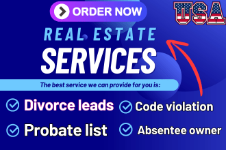 do wholesale divorce leads code,violation probate vacant lot home absentee owner