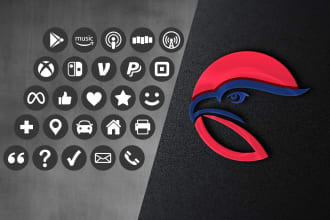 design custom icons and favicon logo for you