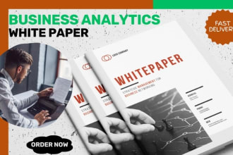 write business analytics white paper for you