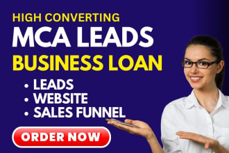 generate hot  mca leads  or merchant cash advance business loan leads website