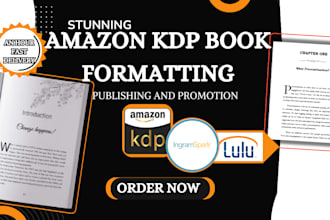 book formatting, edit, publish for paperback crime fiction on amazon kdp kindle