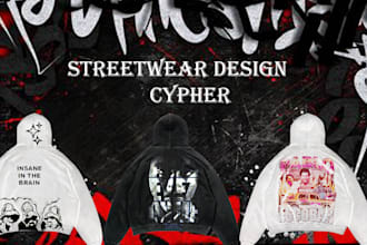 design a streetwear hoodie in grunge style