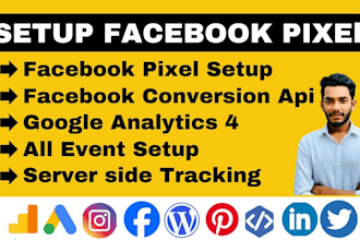 setup facebook pixel conversion API with tag manager, ga4, server side tracking