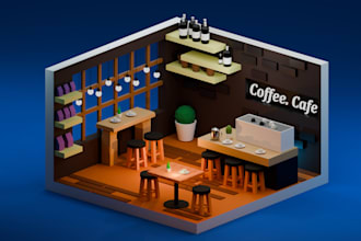 do 3d isometric vector digital illustration