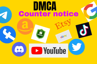 send dmca takedown notice google tiktok, onlyfans, facebook, reddit