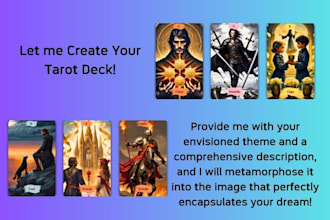 create ai images for tarot cards unique in your preferable style
