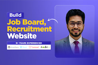 design a recruitment website, job board or staffing agency site