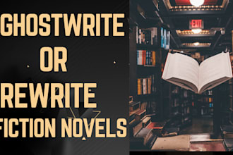 ghostwrite or rewrite your fiction stories