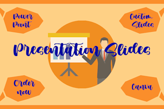 create presentation slides on powerpoint or canva