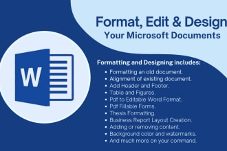 do ms word formatting, convert PDF to word document