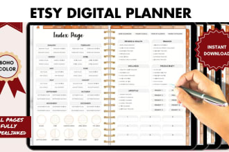 setup etsy shop, etsy digital planner, etsy digital product, etsy shop