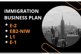 write compelling business plan for USA immigration visas