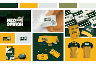design modern restaurant logo with full branding package