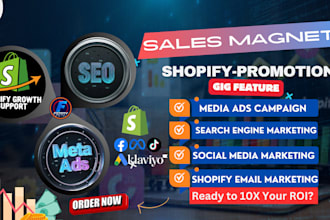 boost shopify store sales via shopify promotion, shopify marketing, sales funnel
