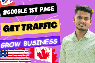 do SEO for UK, USA, and canada google first page ranking