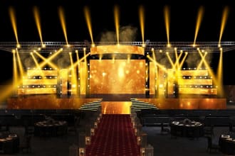 do 3d stage design, event, concert, carnival, exhibition and virtual studio
