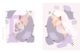 draw creative editorial illustrations