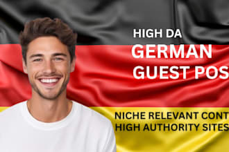 provide high quality premium german guest post backlinks