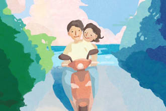 create couple or wedding illustrations