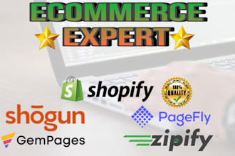copy shopify landing page, revamp shopify with pagefly, gempages or shogun