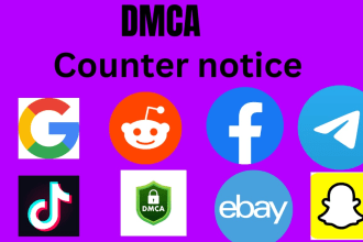 send dmca takedown notice to copyright infringement, urls tiktok, reddit