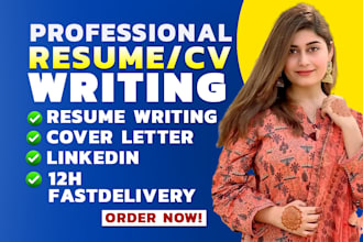 provide professional resume, CV writing service