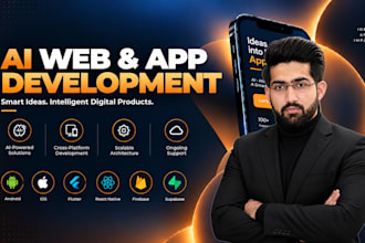 develop flutter android ios mobile app web application