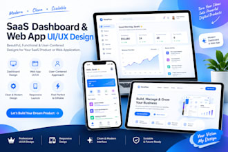 modern saas dashboard and web app UI UX