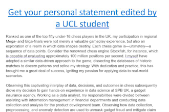 edit you a killer personal statement for university