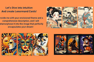 create a lenormand deck with ai unique and prototype images in your style