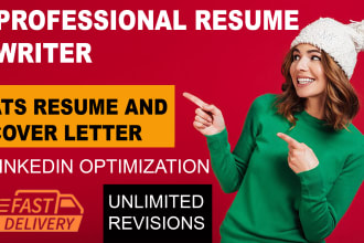 professionally rewrite your resume cover letter and linkedin