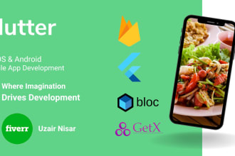 do flutter android and IOS app with firebase and bloc