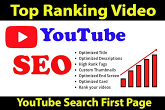 do youtube video SEO service top ranking expert
