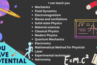 tutor of chemistry ,physics ,biology, math assignments