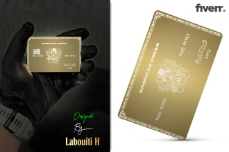 design custom metal credit card for engravin, cnc, fiber laser print, ez cad