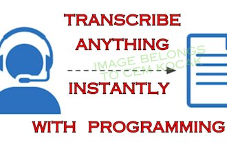 transcribe meetings, webinar, lecture and others instantly with programming