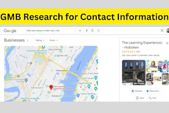 do gmb research for contact information